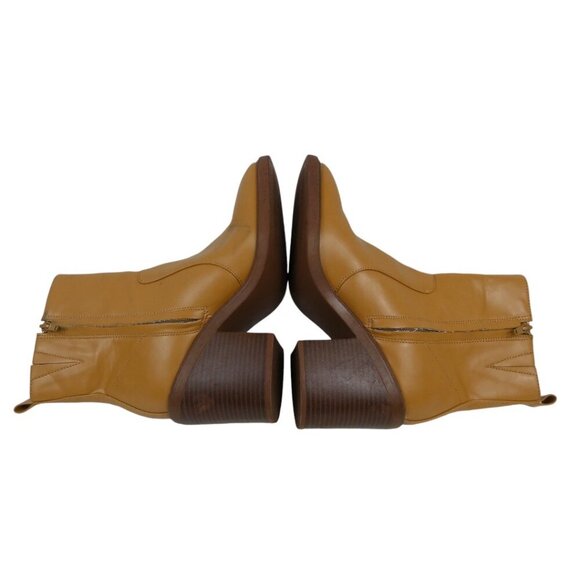 Kensie Klinton Ankle Boots, square toe, side zip stacked heel size 8.5M #1447 - Picture 5 of 8